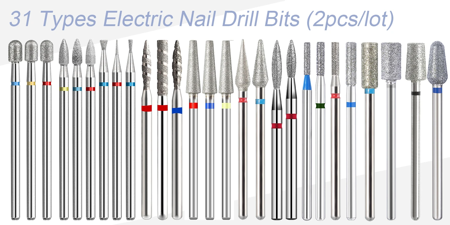 Description Picture 2 of itemBNG Inverted Cone Russian Cuticle Bit 2.5*2.5mm Diamond Nail Drill Bits Electric Manicure Drill Rotary Burr Nails Accessories