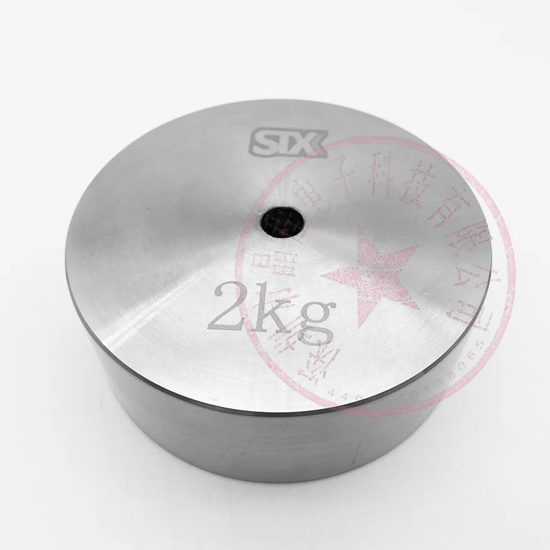 M1 2Cr13 stainless steel Standard Weight Block 1kg2kg Stainless Steel Perforated Weight Circular Calibration Method