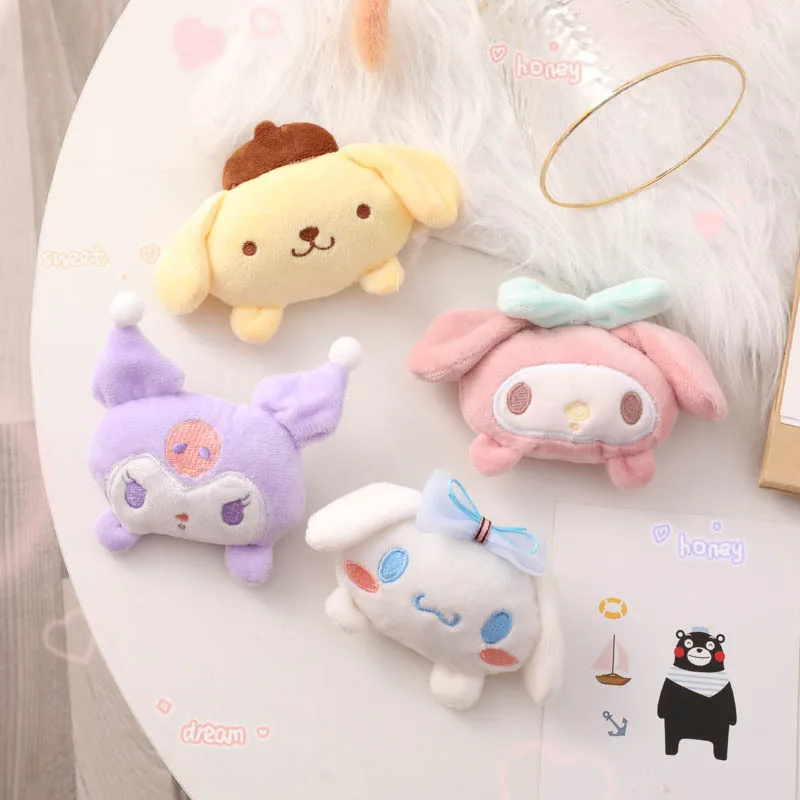 

Sanrio Cartoon Plush Brooch Cute Cinnamoroll Doll Doll Small Pendant Bag Jewelry Diy Clothing Accessories