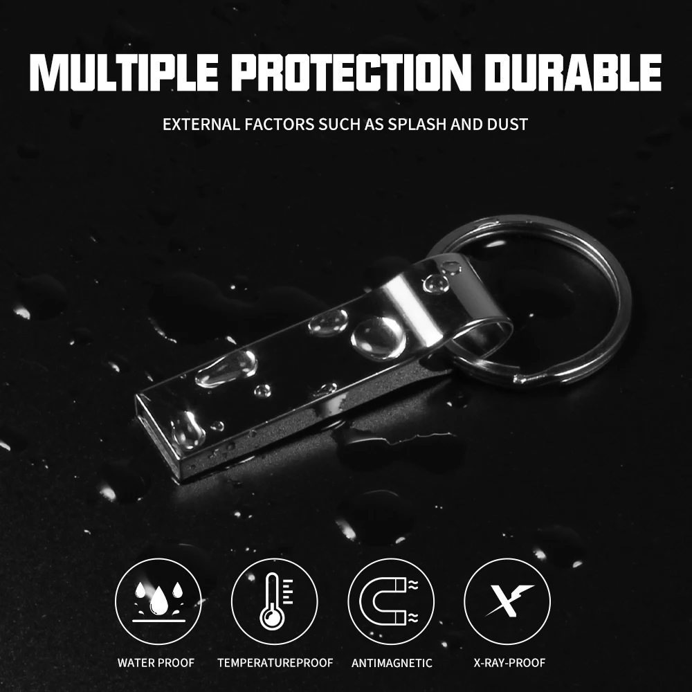 Metal USB 2.0 Flash Drive 128GB 64GB 32GB 16GB 8GB Key Ring Pen Drive Creative Gift for Computer U Disk usb flash drive flash drive