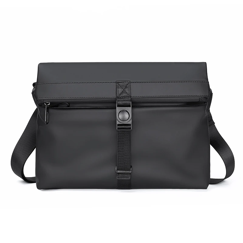 Sleek Black Crossbody Bag: Stylish & Lightweight Messenger for Work, Travel & Everyday Use