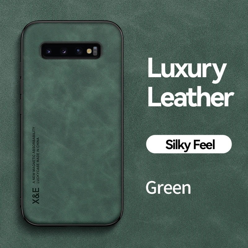 KEYSION الفاخرة حافظة جلدية لسامسونج S10 زائد S10 + S10e S9 + S8 زائد سيليكون للصدمات الهاتف الغطاء الخلفي لمجرة نوت 9 8