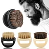 1Pcs Men's Beard Ring Brush Design Horse Bristle Men Shaving Brush Portable Barber Beard Brushes Salon Face Cleaning Razor Brush 3