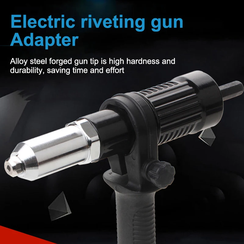 1Set Riveting Machine Electric Rivet Gun Adapter 2.4mm-3.2mm-4.0mm-4.8mm Riveting Tool Home Riveting Machine For Electric Drills