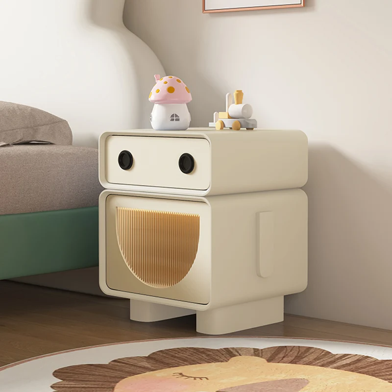 Kids Furniture Night Table Bedside Tables for Children Nightstands Cabinet Table Auxiliary White Designer Comodino Bed Room