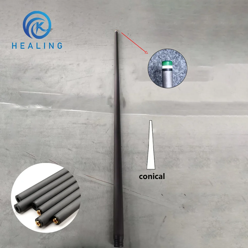 Carbon Fiber Billiard Cue Shaft Front Part,Conical Taper Low Deflection,billiard shaft
