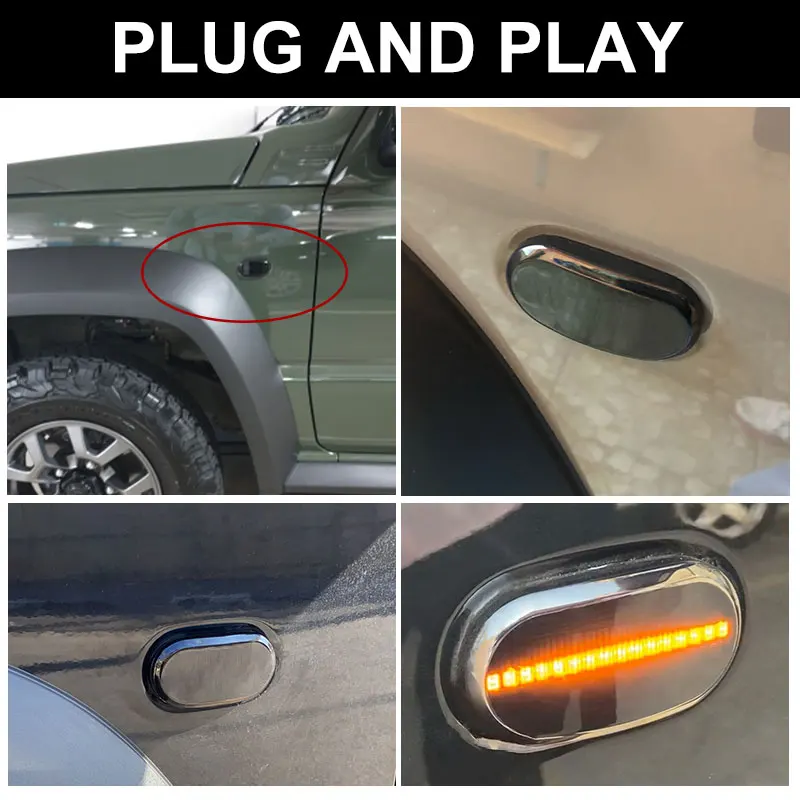 Ű  JB64W JB74 JB23 JB64 1999-2019  2PCS Led ̳ ̵ Ŀ ȸ ȣ ǥñ  Ʈ
