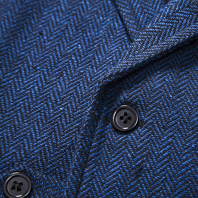 Dress Vests New Suit Vest for Men Herringbone Tweed Suit Vest Business Formal Dress Vests Slim Fit Tailored Collar Waistcoat
