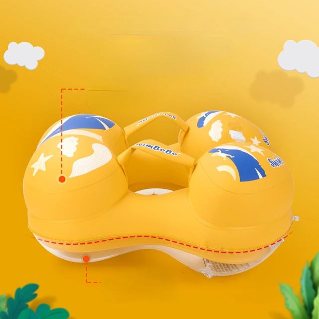 Summer Cute Swimming Circle Props Children Thickened Armpit Circle Baby Lying Down Circle Inflatable Cartoon Equipment Props 3