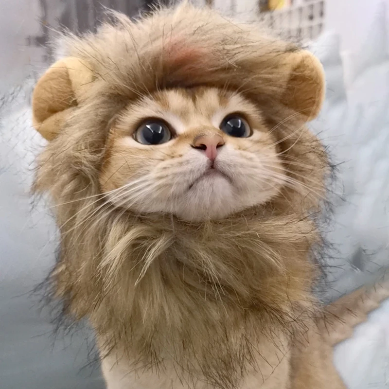 Lion Mane Pet Costume Headgear 3