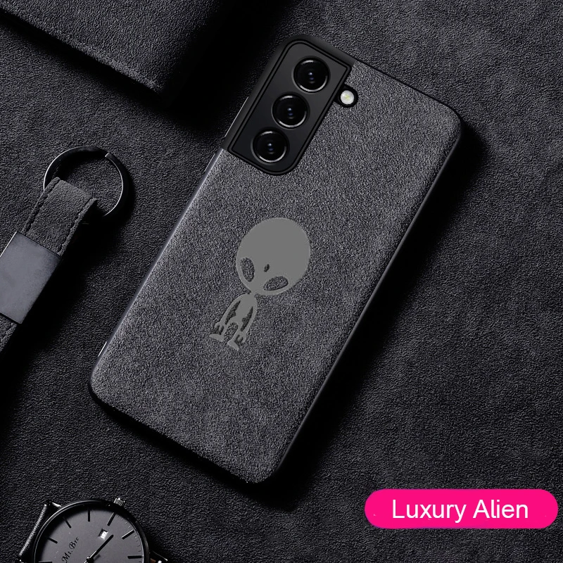 thumbnail image 1 of Luxury Case For Samsung Galaxy S24 S23 S22 S21 S20 S10 Plus Note 10 20 Ultra A32 A52 Leather Suede Fur Silicone Hard Back Cover, 1 of 5