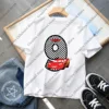 Disney Summer McQueen Cars Birthday Number 0-9 Children Clothes Kawaii Anime Cartoons Kids Boy Girl Hip Hop T Shirts Casual Top 5