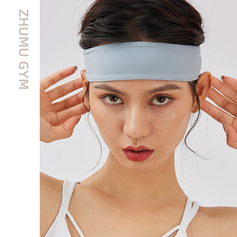 Fashion Yoga elastic headband Sports Yoga fitness high elastic sweat absorption headband solid color sports running