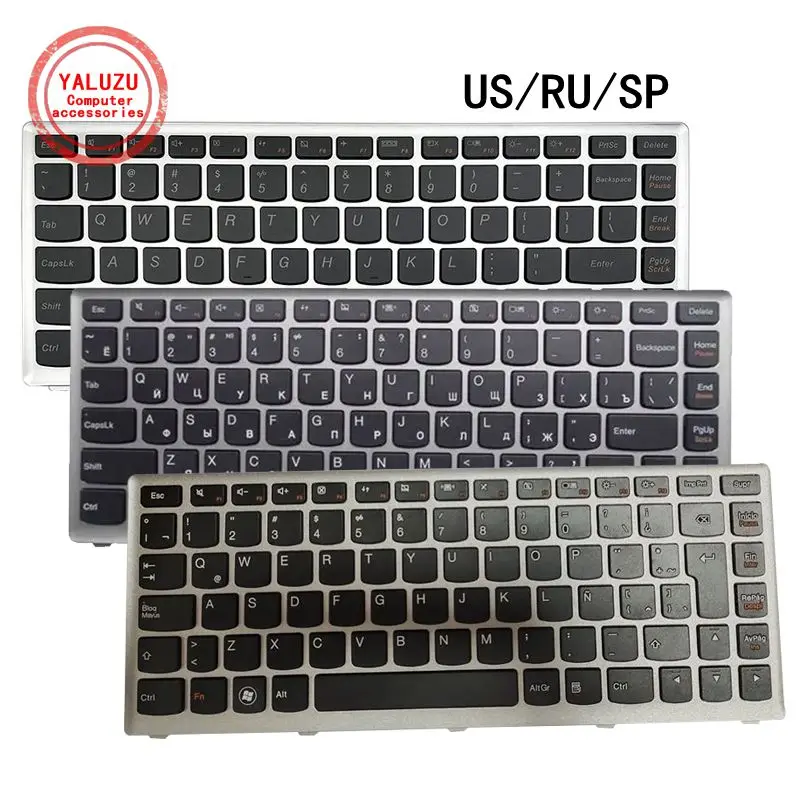 

US/RU/SP новая английская клавиатура для ноутбука Lenovo U410 U410-ITH U410-IFI U410A