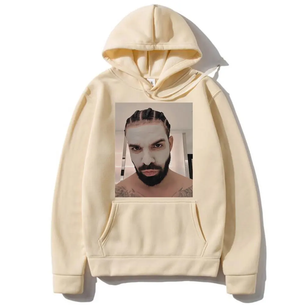 Funny Drake Mugshot Hoodie Men Fashion Hip Hop Streetwear Rap Fun Sweatshirt Long Sleeve Male Oversized Casual Fleece Hoodies
