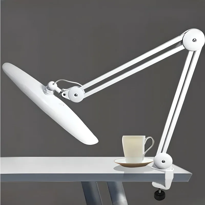 

Portable Swing Arm Desk Lamp Folding Reading Clamp-on Table Lamp Beauty Salon Makeup Live Streaming Eyelash Extension Led Lamp