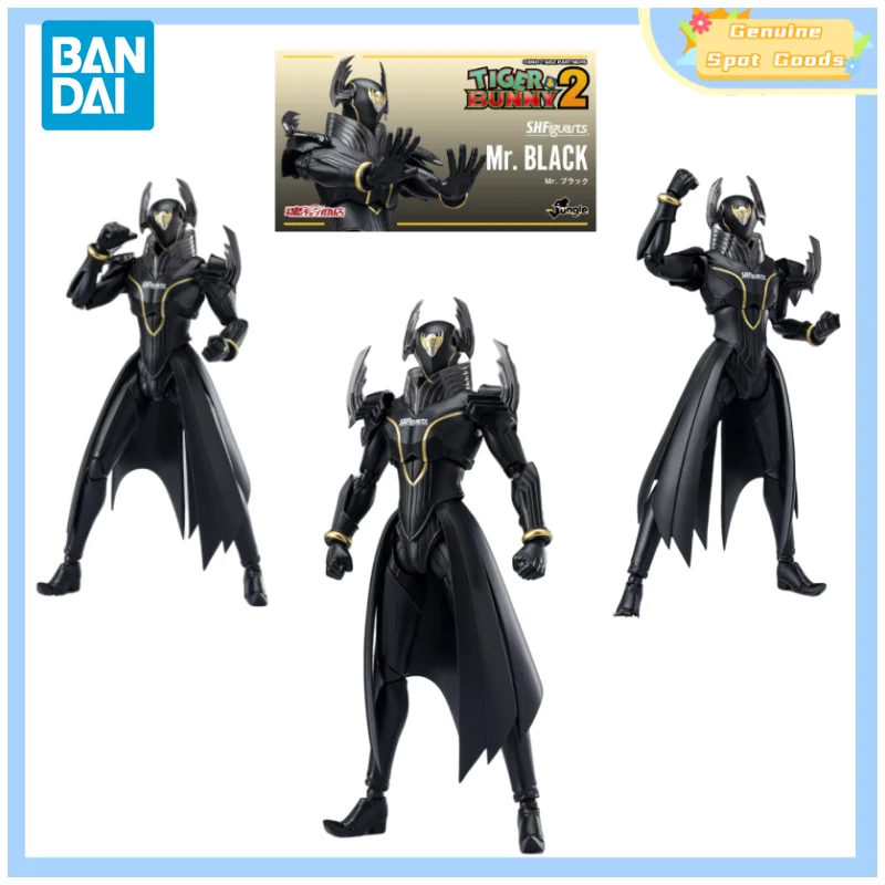 

Фигурки героев аниме Bandai TIGER & BUNNY 2 SHF Mr BLACK, фигурки, коллекционные игрушки, подарок для детей, хобби