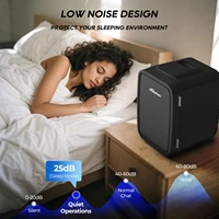 Мини-холодильник на 4 литра/6 банок, портативный охладитель и подогреватель, холодильник для спальни, офиса и автомобиля, отлично подходит для еды, напитков, косметики — изображение 4