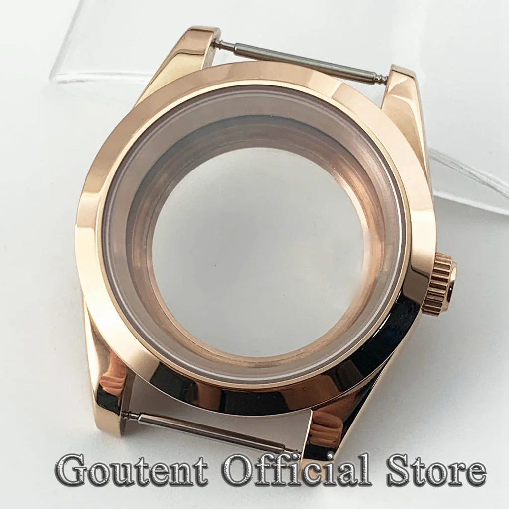 Rose Gold Sapphire Glass Watch Case, 36mm/39mm,