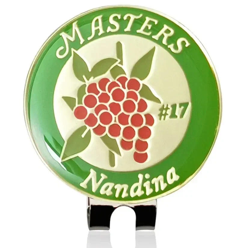 Golf Ball Mark with Magnetic Hat Clip US Map White Flower Marker Training Aids For Boys Girl Kids Golfer Gift