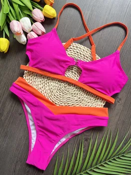Costume da bagno da donna Triangolo a due pezzi brasiliana 1