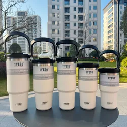 Tyeso Premium Stainless Steel Insulated Travel Mug and Thermo Bottle - 600ML (White)