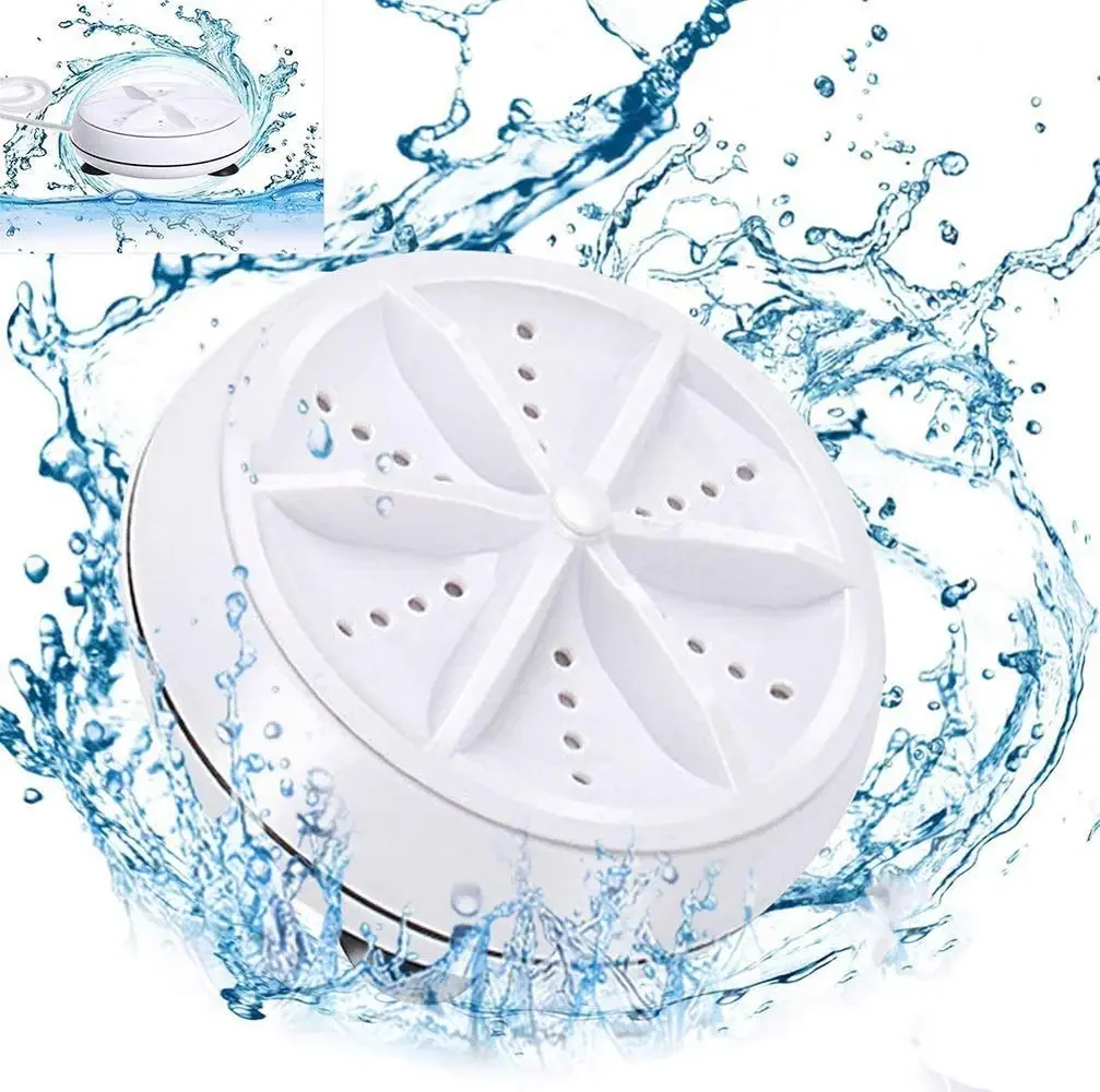Portable Mini Washing Machine, Ultrasonic Washing Machine 3 In 1 Dishwasher Mini Light, Convenient for Travel, Family Travel