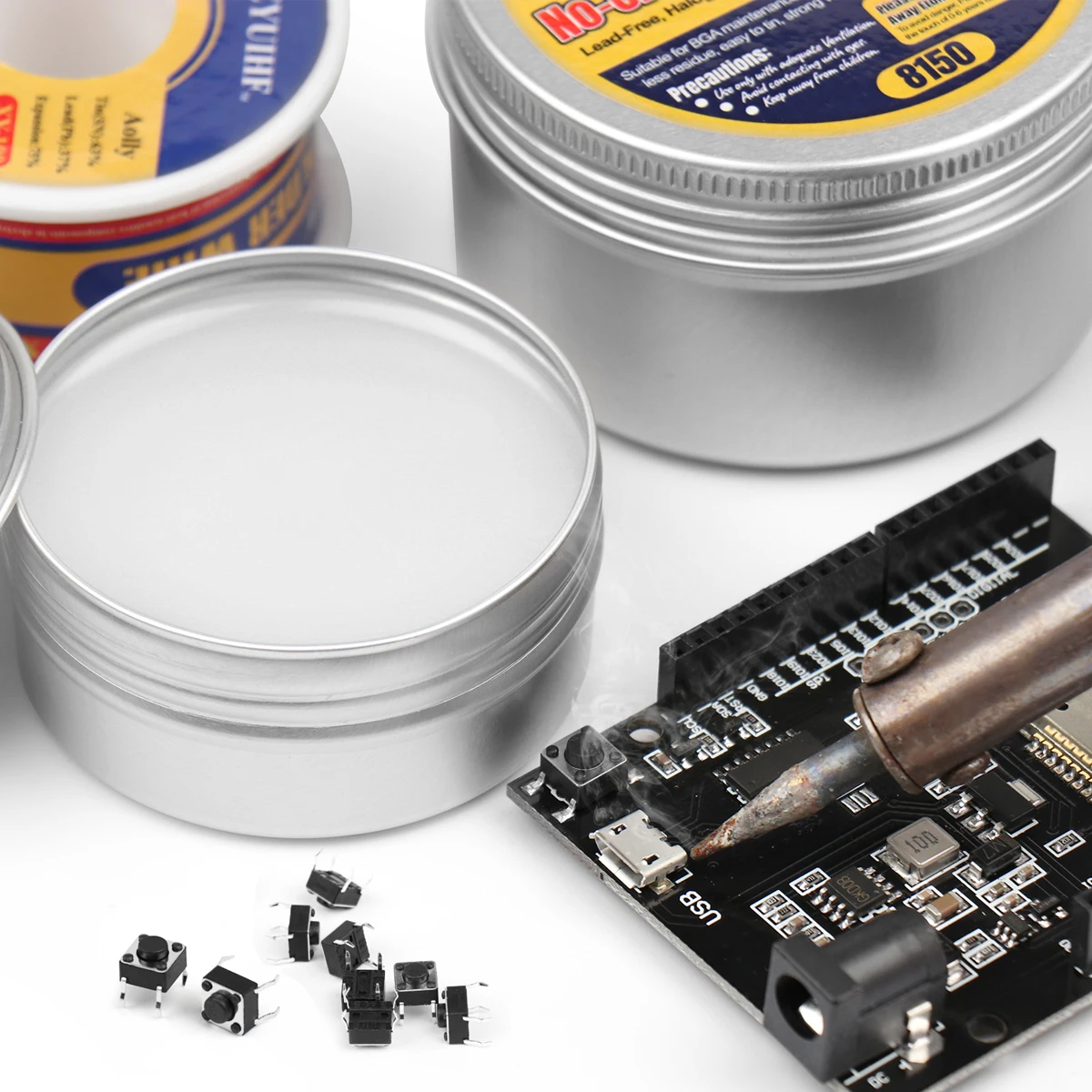 50g/1.76oz Noclean Solder Flux Rosin Paste Flux For Soldering Iron Tip