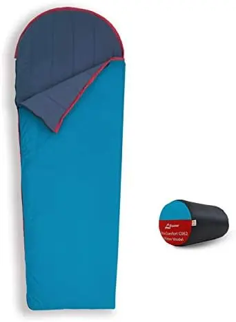 

41F Lightweight Ultra Comfort Velvet Lining Sleeping Bag, Water Repelling Sack for Warm and Cold Weather