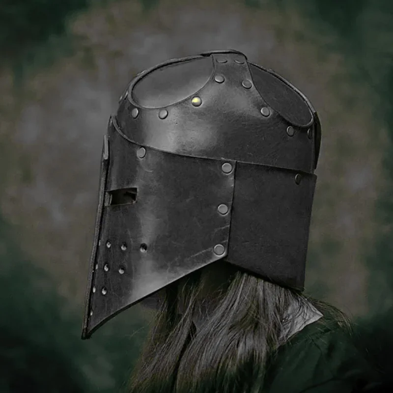 Medieval Crusader Knight Armor Helmet (Warrior Mask) 8 Knight Armor Mask Detail