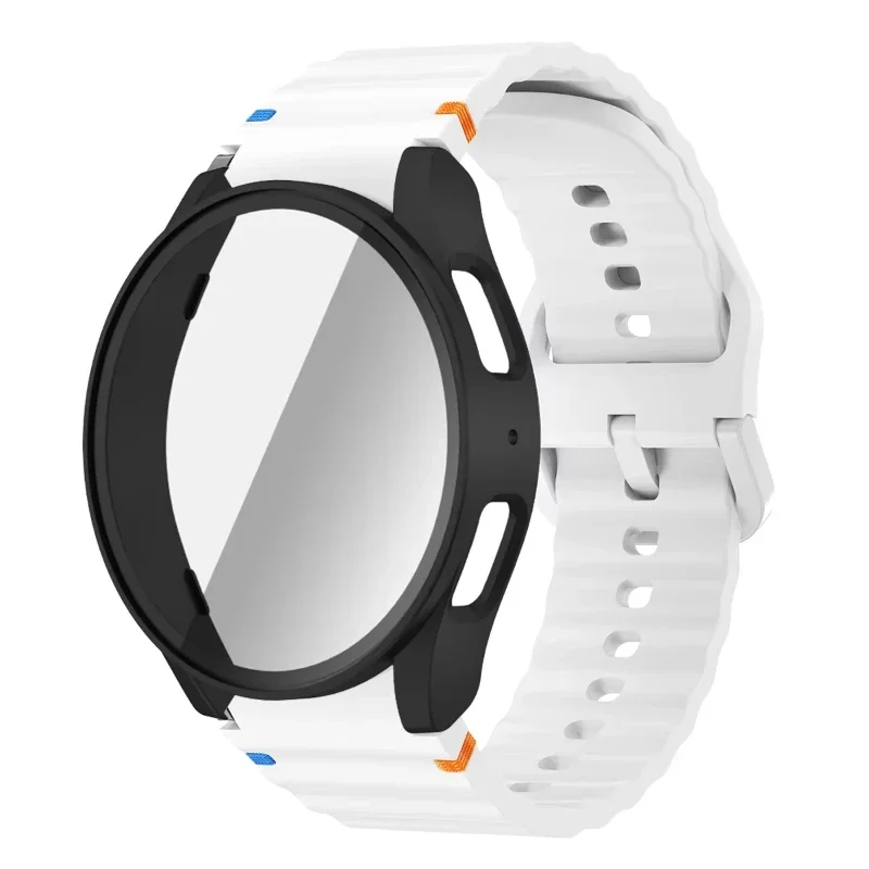 Dual Pack Protective Case and Strap with Tempered Glass and PC Bumper