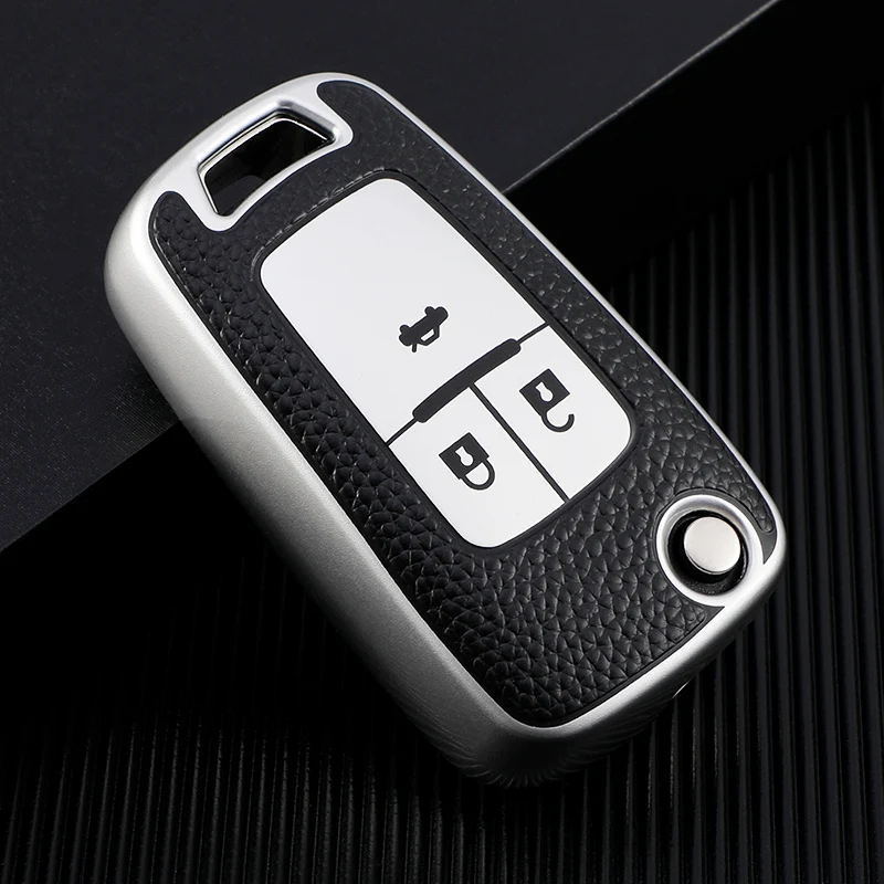 Leather Car Folding Key Case Cover For Chevrolet Cruze Aveo Trax Sail Malibu Captiva Opel Vauxhall Astra J Corsa Insignia Mokka key case key case cover car key shell