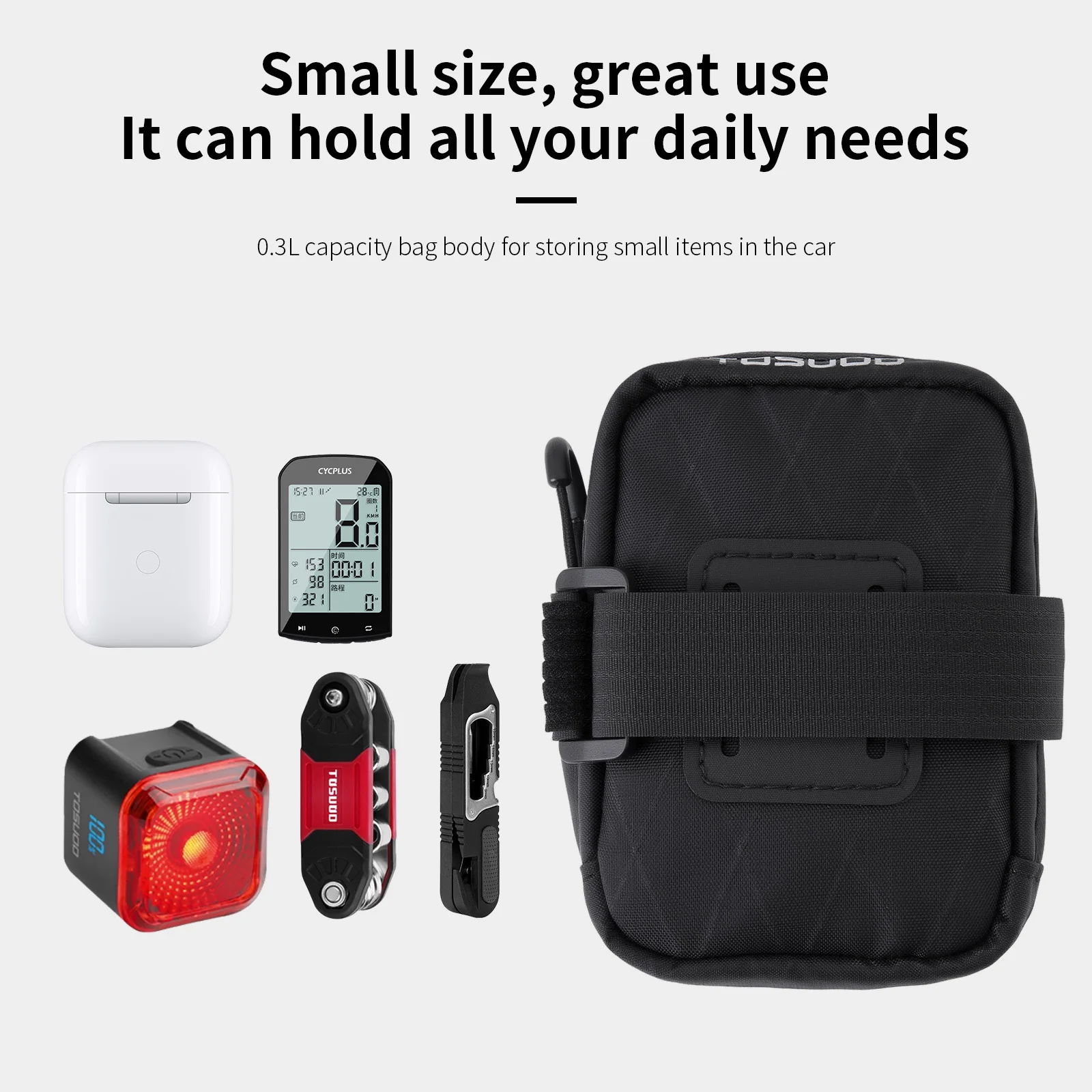 TOSUOD Bicycle Triangle Bike Frame Front Waterproof Cycling Battery Pannier Packing Pouch Accessories Bike Frame Bag