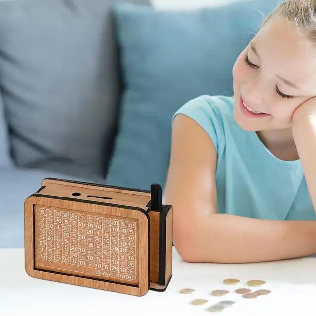 Pénzbiztos A Készpénz Megtakarításhoz Számok Diagramja Pénztárolás Letét Gyermekek Pénz Bank Értelmes Ajándék Otthoni Dekoráció - Image 6