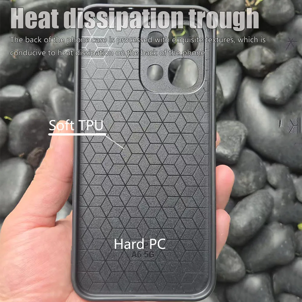 Elegant Leather Silicone Protective Phone Back Cover