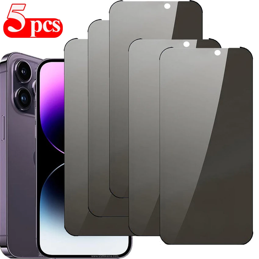 Cristal templado Privacidad Anti Espía iPhone 15 Pro Max Color Negro