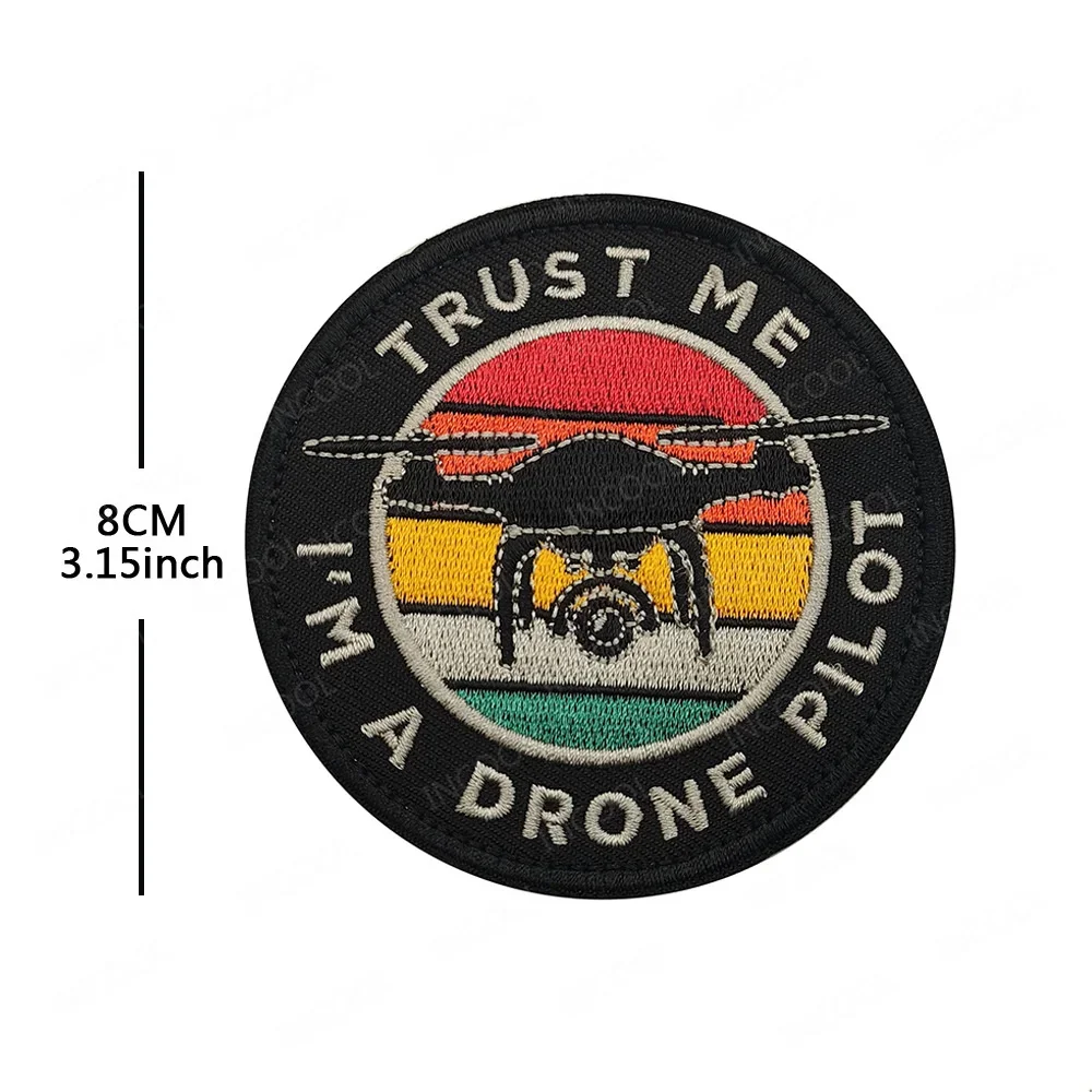 수 놓은 패치 UAV Trust Me 드론 파일럿 장식 완장 전술 배지 배낭 자켓 의류 액세서리 용 아플리케