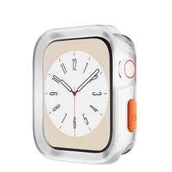 Premium Shockproof TPU Protective Case for Apple Watch - Soft Bumper Cover (Transparent)