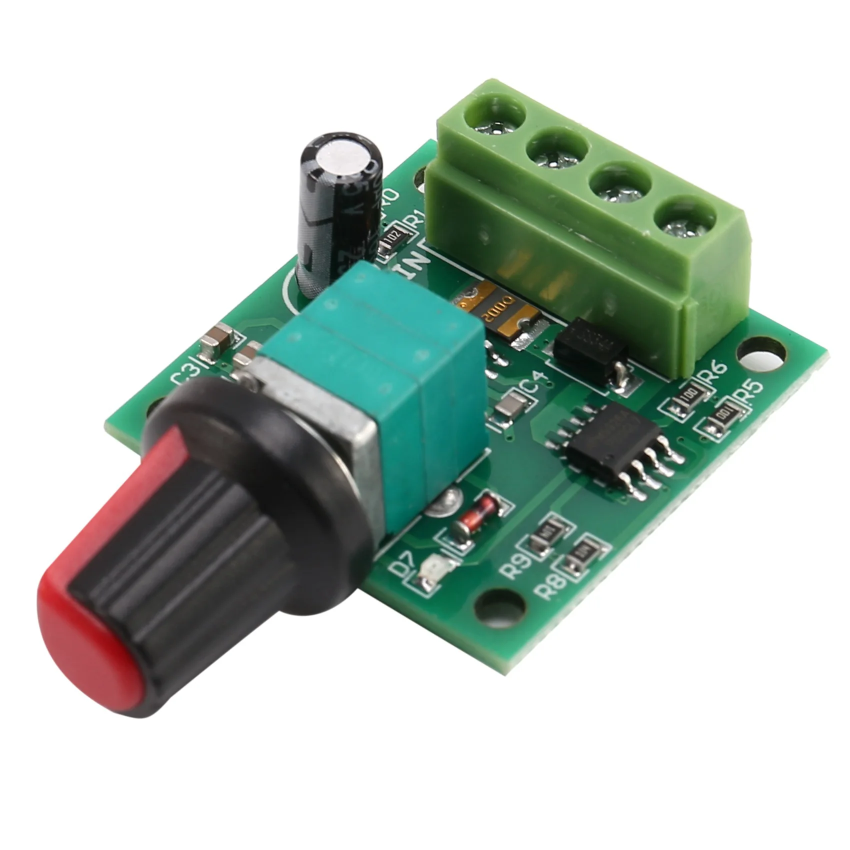 4X DC 1.8V 3V 5V 6V 12V 2A 모터 속도 컨트롤러 컨트롤러 컨트롤러 30W PWM 1803B K7