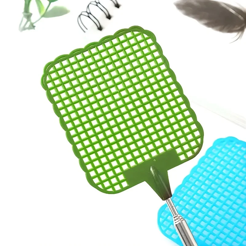 Description Picture 4 of itemA telescopic elongated mini fly swatter irons folding to catch flies mosquitoes plastic fly swatters