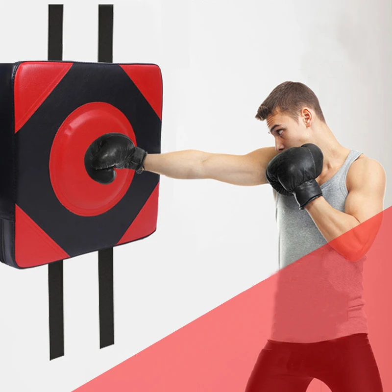 New 2023 40cm Punch Leather Wall Boxing Pad Target Training Sandbag Fighter  Martial Arts Boxing Bag Fitness Taekwondo Training Equipment