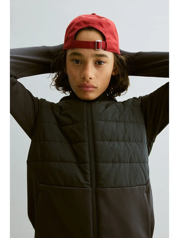 H&M 아동용 겨울 코튼 패딩 스탠드 칼라 스포츠 재킷 (남아용) 75 키즈 액티브웨어 캐주얼 패션