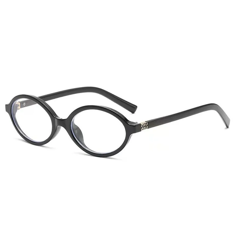 Anti Blue Light Glasses Y2K Oval Anti Blue Light Blocking Glasses Women's Clear Anti Radiation Filter Glasses