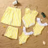 Mother and Daughter Matching Clothes Swimsuit 2025 New Family Matching Swimwear Ruffles One-Piece Suit Swimming Shorts Beachwear 1