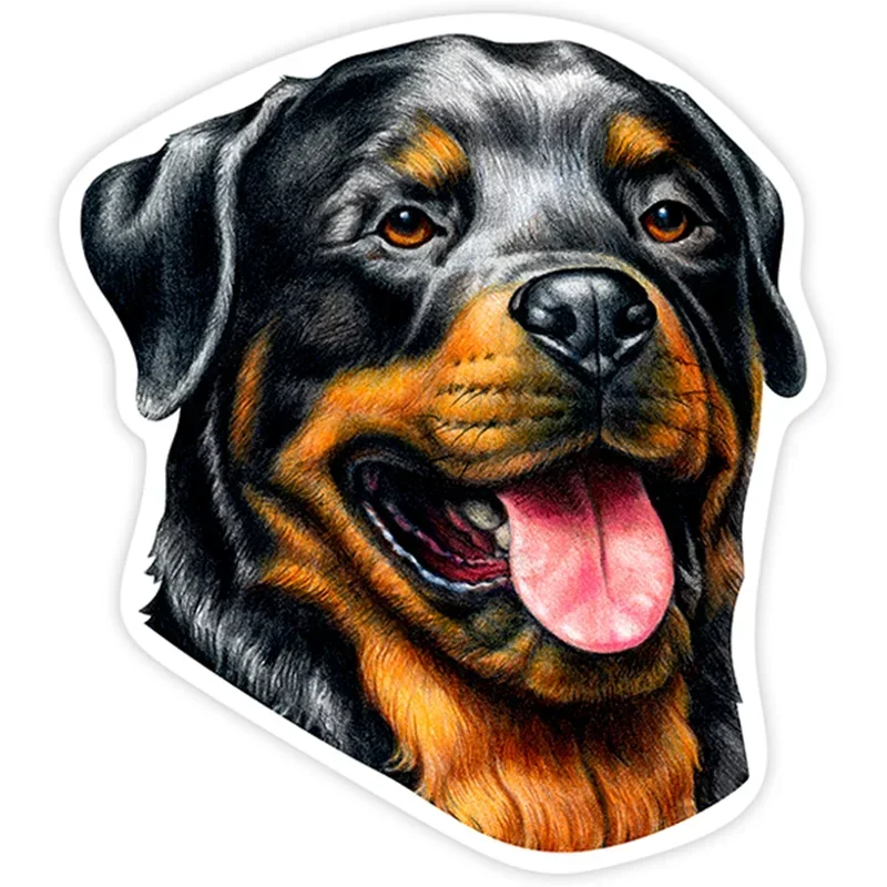 

PVC Decal Rottweiler Car Sticker Waterproof on Bumper Rear Window Laptop Refrigerator Toilet