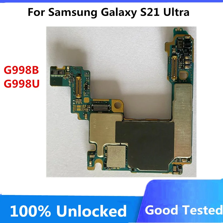 Original Unlocked For Samsung Galaxy S21 Motherboard G991U G998U G991B