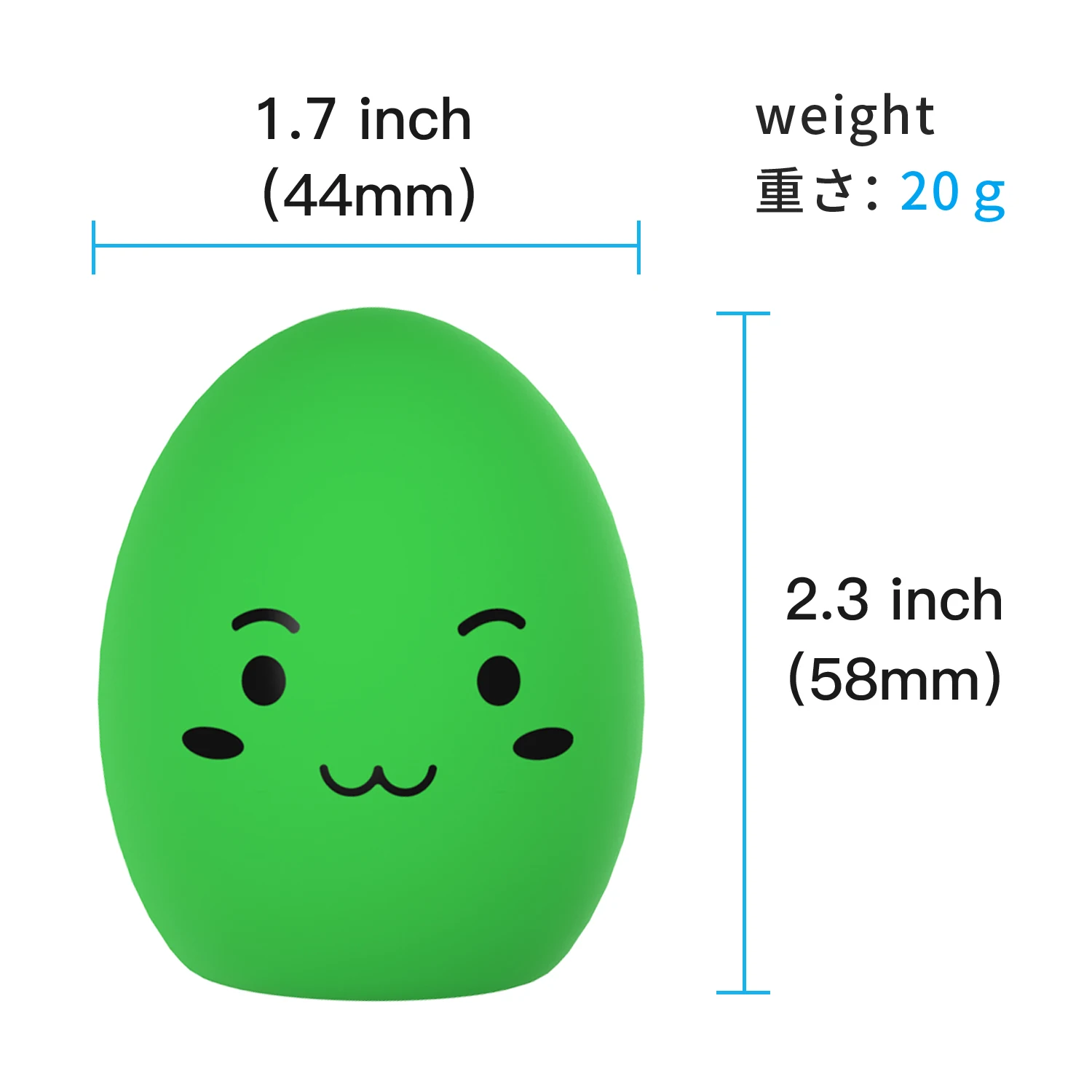 SCGK bouncy egg Dog Toys Funny Ball Squeaky Latex Bouncy Egg with Squeaker for Puppy Small Pet Dogs Soft Rubber Sound 6