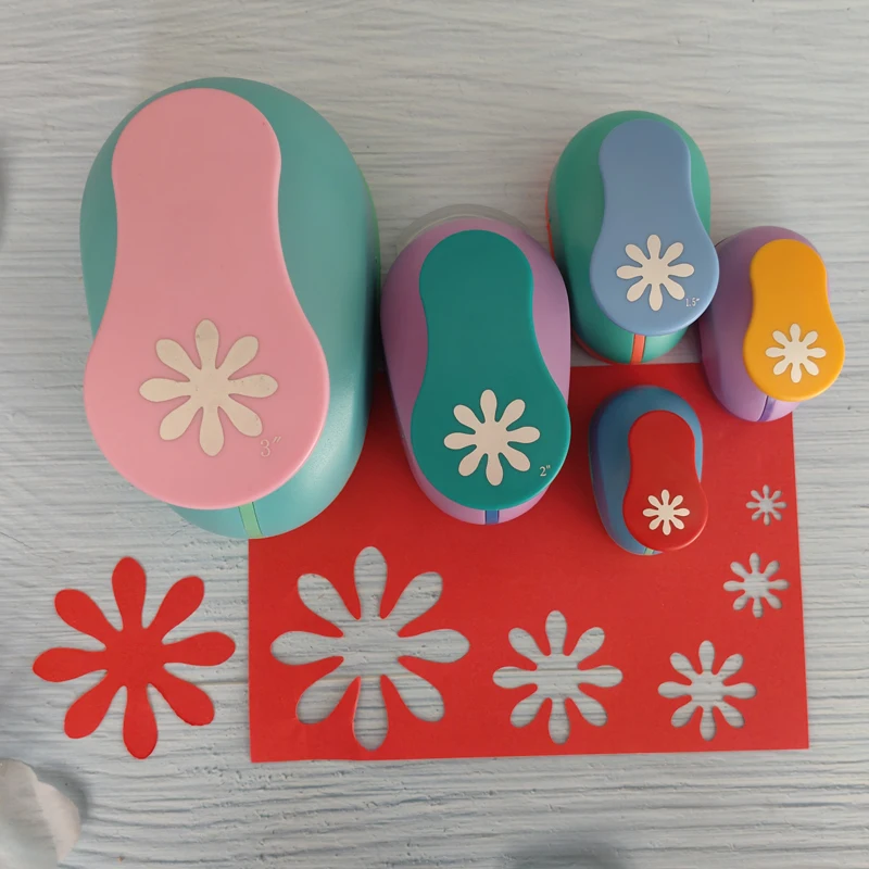 1pc 8mm 15mm 25mm 38mm 75mm Daisy Scrapbook Punch Handmade Cutter Card Calico Printing DIY Flower Paper Craft Punch Hole Puncher paper cutter paper craft punch paper punch hole punching tools