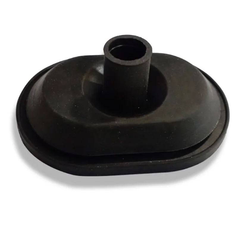 5Pcs Sheet Metal Hole 50x80mm Black Oval Dust Cover of Automobile Wire Harness