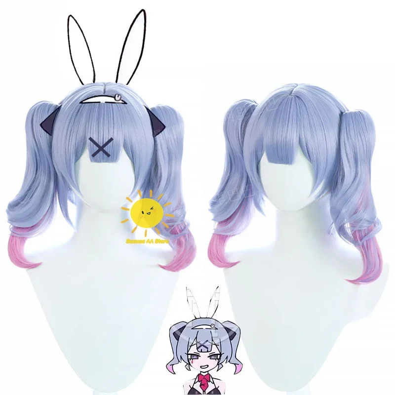 Black Patent Leather Bunny Girl Cosplay Costume with Wig and Accessories